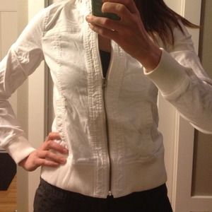 Rubbish corduroy jacket, white, Size M