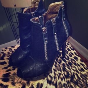NYLA open toe booties