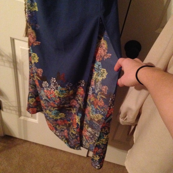 Floral strapless maxi dress - Picture 3 of 4