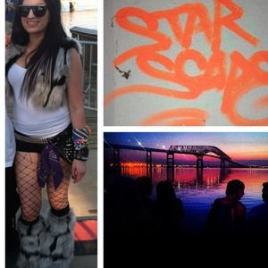 Rave outfit! Fluffies and furry vest!!