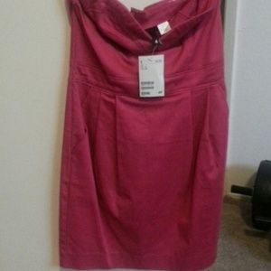 Pink h&m tube dress