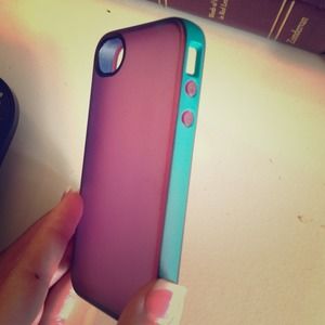 Purple & Turquoise iPhone 4S Cover