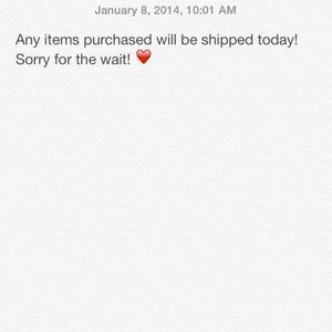 SHIPPING TODAY!! ❤️