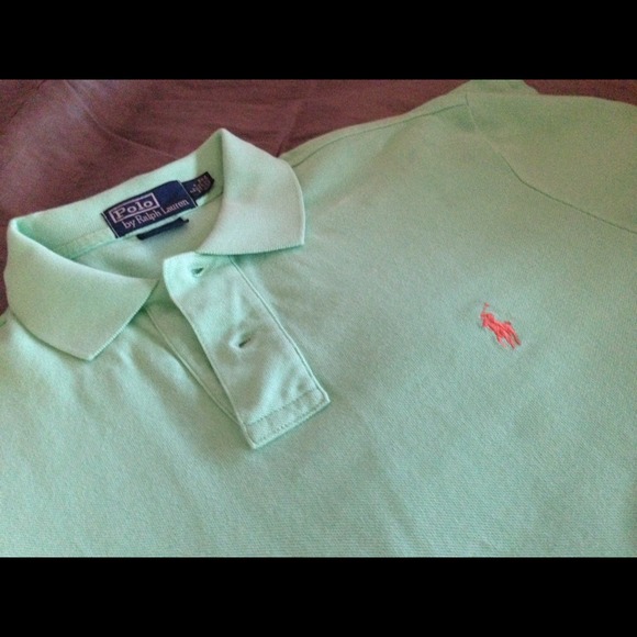 SEA GREEN RALPH LAUREN POLO SHIRT L BRAND NEW
