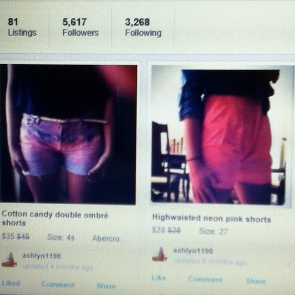 All shorts in my closet not sold.