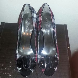 Plaid Guess shoes