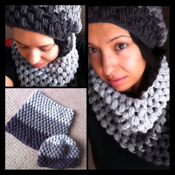 Handmade ombré cowl