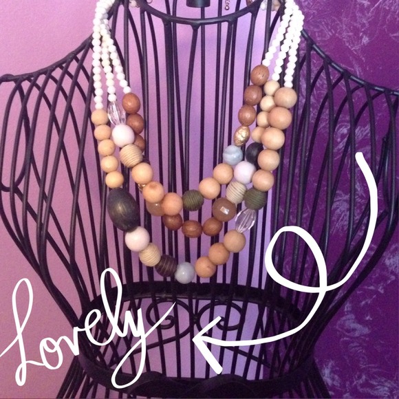 3 Layer Beaded Necklace
