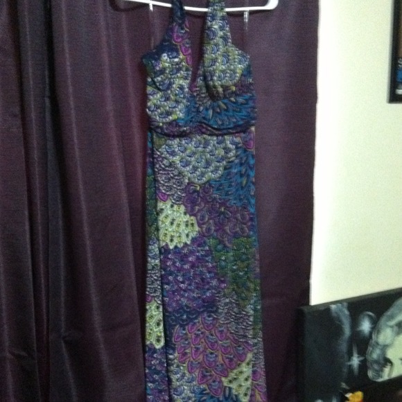 Adorable peacock maxi dress!!!