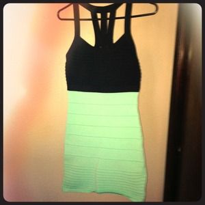 Black & Aqua club dress Forever 21