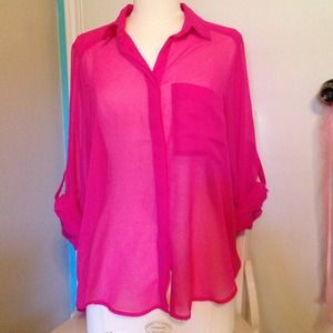 Hot pink, sheer top