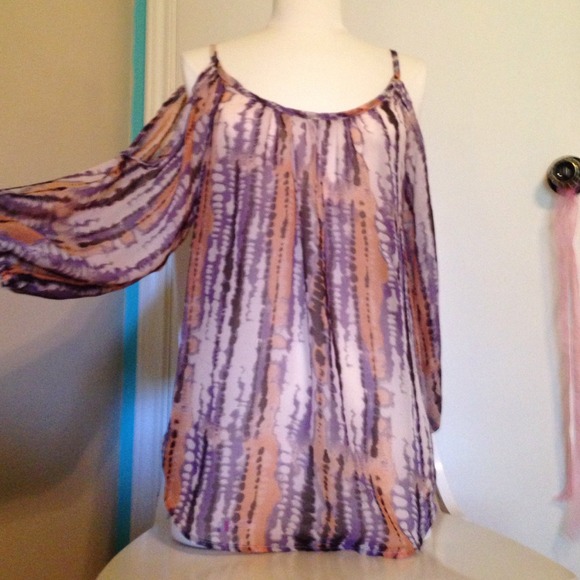 Sheer print top - Picture 1 of 4