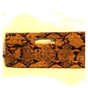 Faux Snake Skin Clutch Bag Faux Snake Skin Clutch Bag