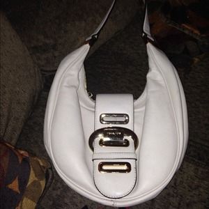 Cream leather Mk purse