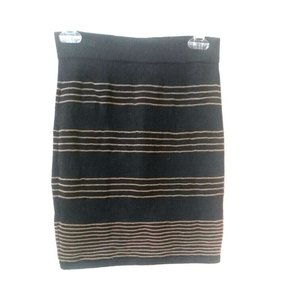 Black Skirt w/ Gold Strips
