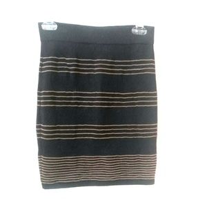 Black Skirt w/ Gold Strips