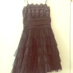 Black Detailed Cocktail Dress