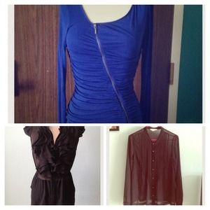 Trade for ipick. CK blue & Black top