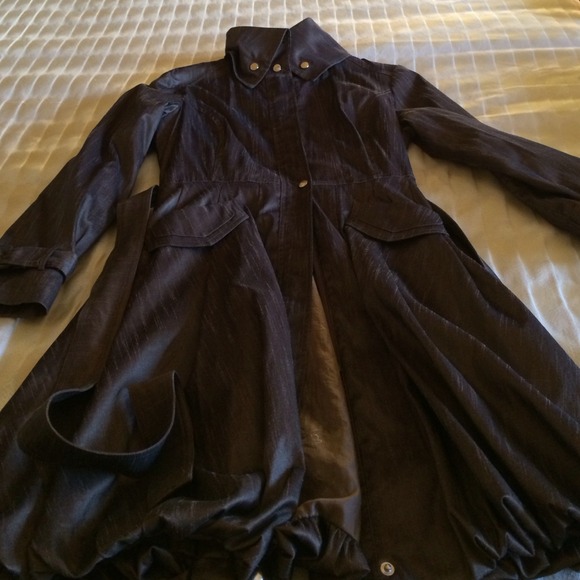 Bronze trench coat