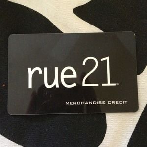 Rue21 merchandise credit card