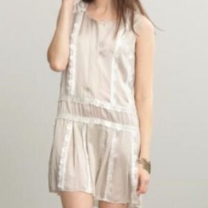 Banna republic ( heritage ) silk drop waist dress