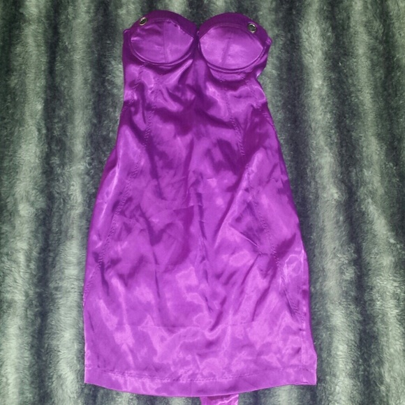 Purple Satin dress
