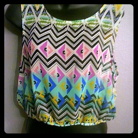 Tribal crop top