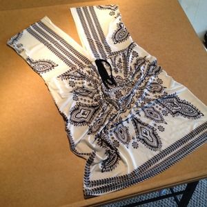 Black and White "Bandana" Print Dress