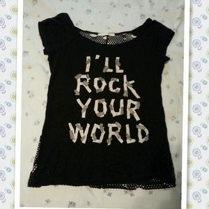 Black top with holes on back