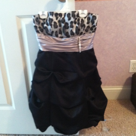 Cheetah Print Homecoming Dress