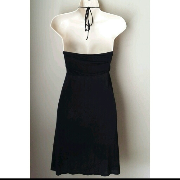 BCBG Max Azria Black Lightweight Halter Dress - Picture 3 of 4