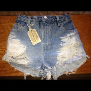 Custom made high wasted short shorts