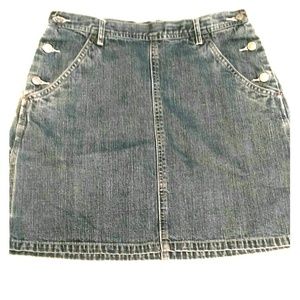 Limited Co. Denim Mini Skirt