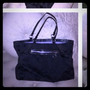 Black large coach bag