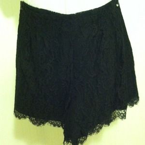 Ralph Lauren black lace shorts RUGBY lace shorts WITH HUGE HOLE MAKE OFFER