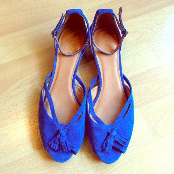 Madewell blue suede shoes