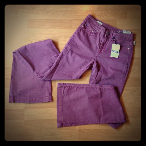 Gap lavender flare jeans