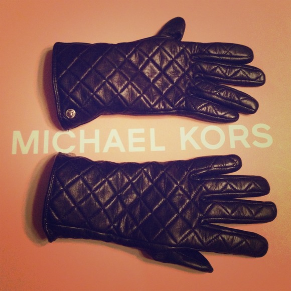 Michael Kors quilted gloves.