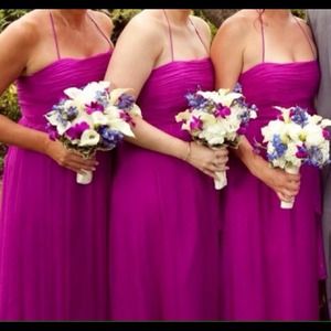 3 bridesmaids dresses - designer is Amsale