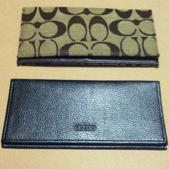 Coach checkbook holder