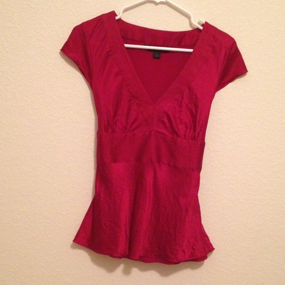 Express satin shortsleeved top