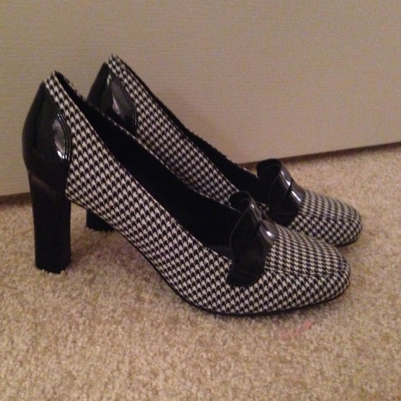 Houndstooth and Patent Leather Heels