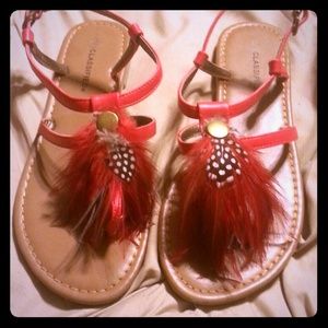 Red sandals