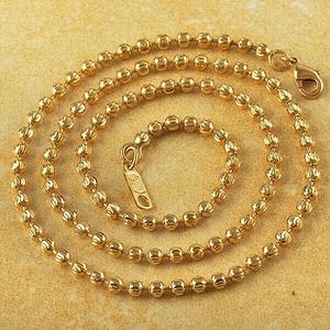 Beaded gold plated necklace