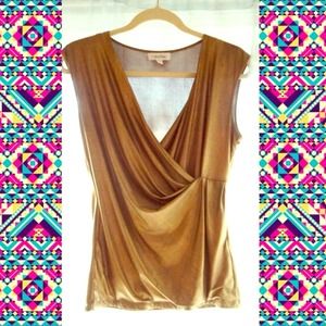 Shimmery Gold Calvin Klein Top
