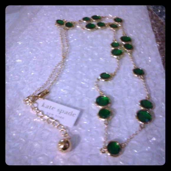 Kate spade necklace, new ! With pouch (: