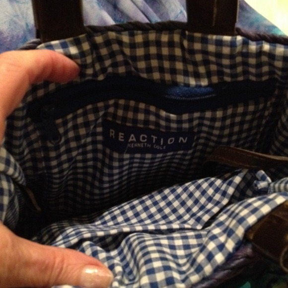 Kenneth Cole Straw Tote Bag - Picture 3 of 3