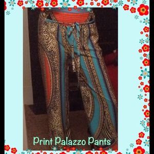 Printed Palazzo Pants size M