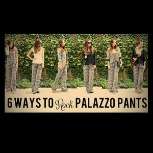B&W abstract PALAZOO pants