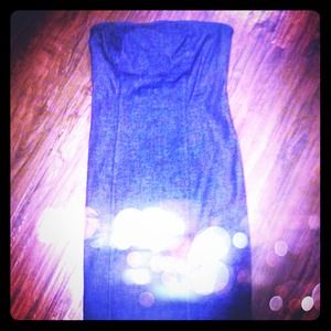 GAP Strapless Denim Dress